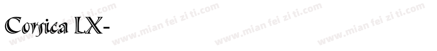 Corsica LX字体转换